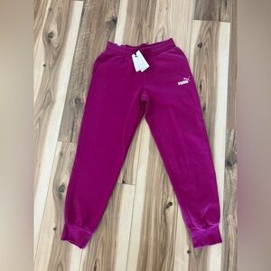 Puma womans Magenta Sweatpants NWT
